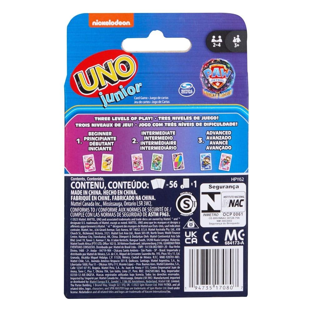 PAW Patrol: The Mighty Movie Card Game UNO Junior