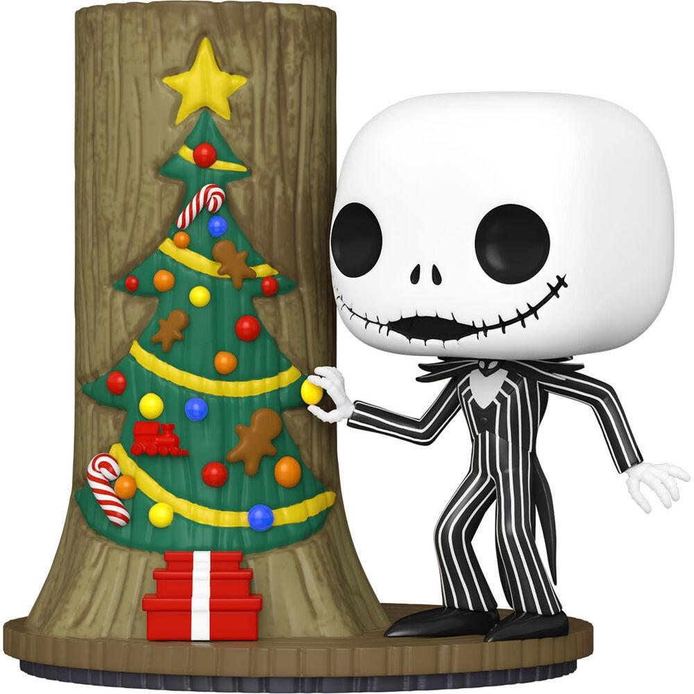 POP Deluxe Disney-figur Nightmare Before Christmas 30-årsjubileum Jack Skellington med juldörr