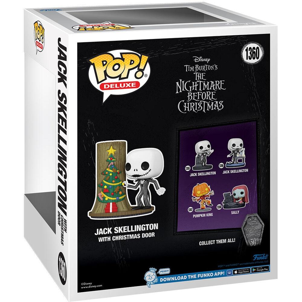 POP Deluxe Disney-figur Nightmare Before Christmas 30-årsjubileum Jack Skellington med juldörr