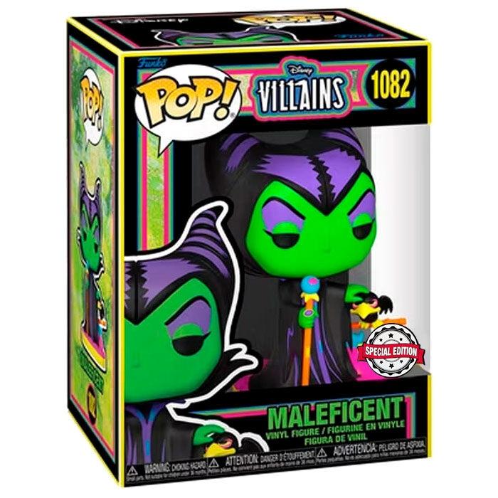 POP-figur Disney Villains Maleficent Svart ljus Exklusivt