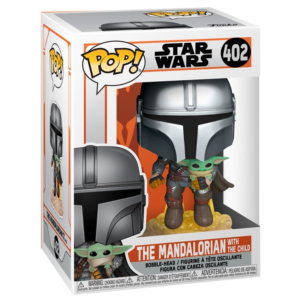 POP-figur Star Wars The Mandalorian Mando som flyger med jetpack