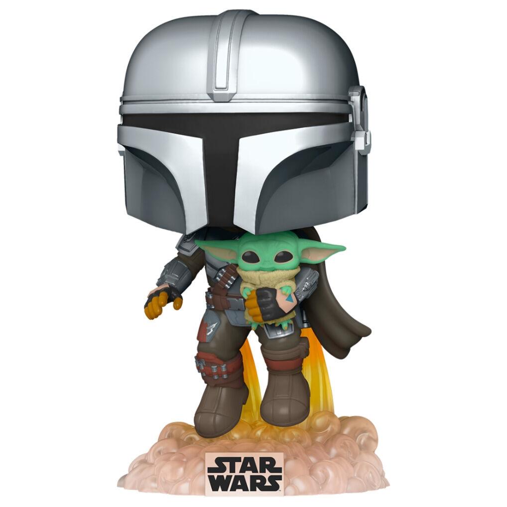 POP-figur Star Wars The Mandalorian Mando som flyger med jetpack