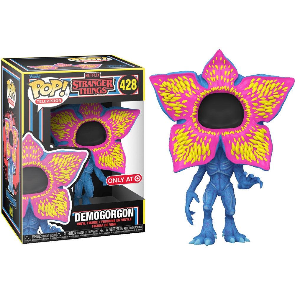 POP-figur Stranger Things Demogorgon med öppet ansikte Svart Ljus Exklusiv