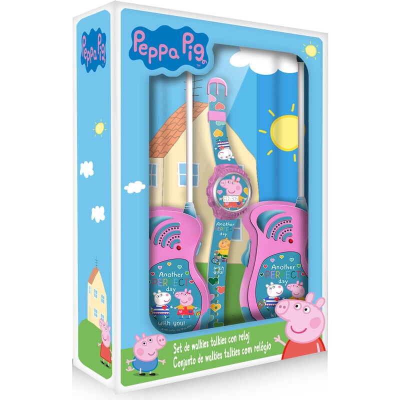 Peppa Pig Digital Watch Set med Walkie Talkies för barn