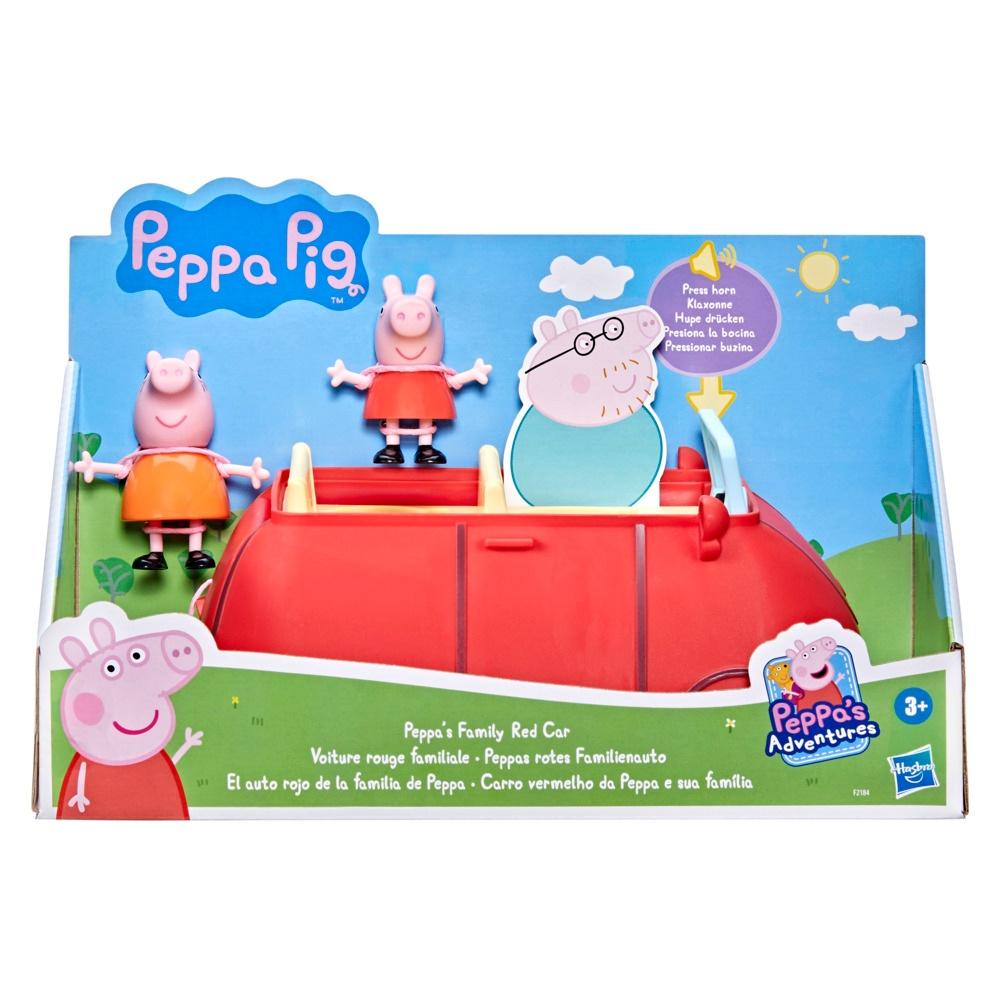 Peppa Pig Lekesett Rød Familiebil