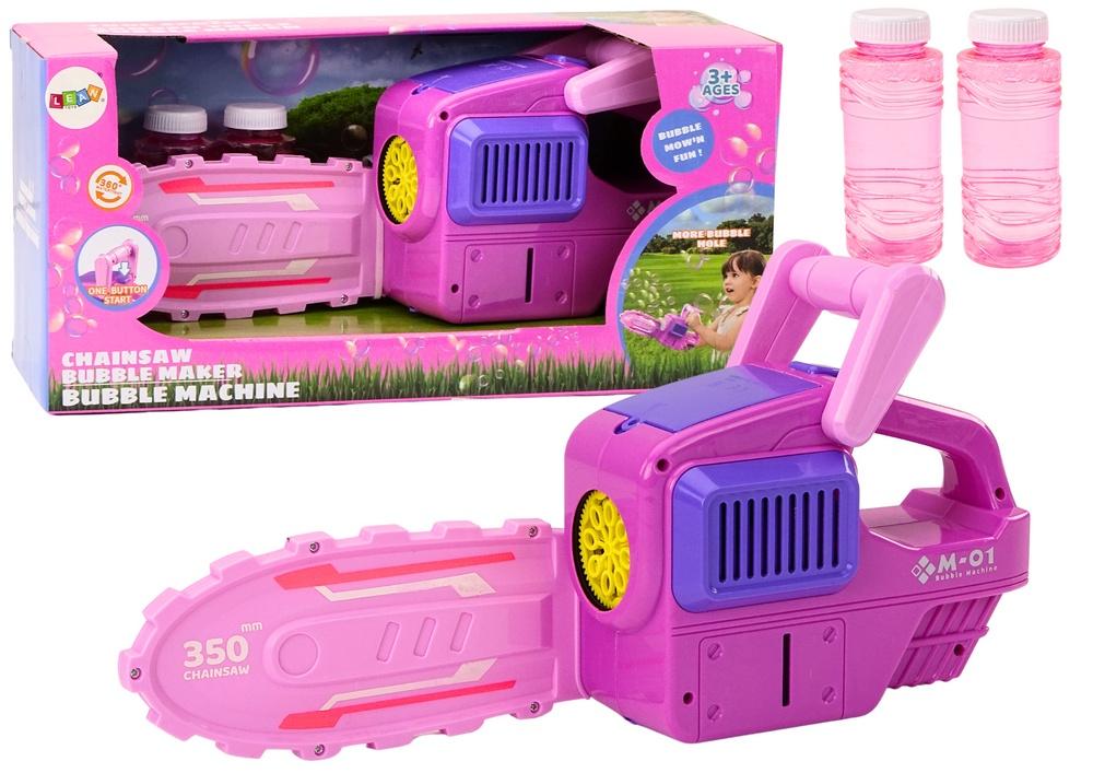 Pink Chainsaw Bubble Machine: Kreativ lek för barn