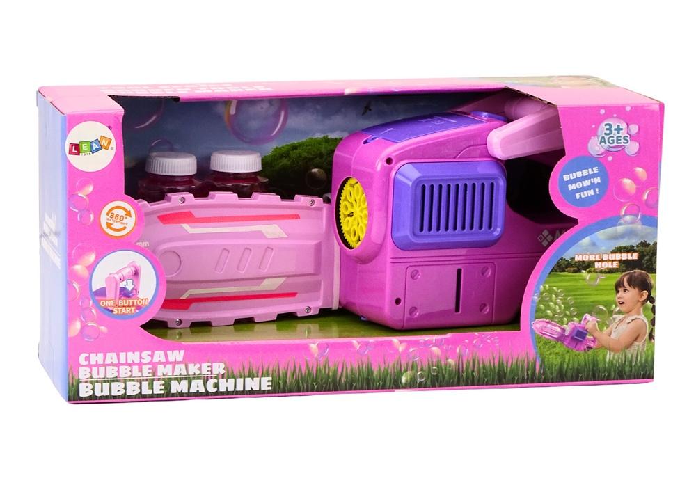 Pink Chainsaw Bubble Machine: Kreativ lek för barn