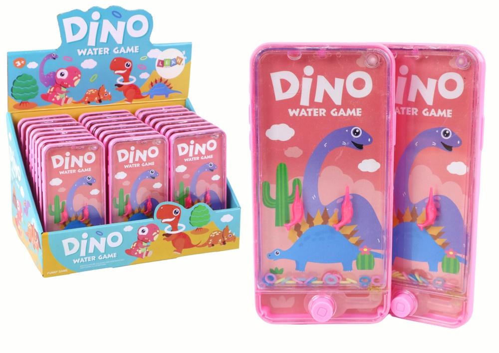 Pink Dinosaur Water Arcade Spilltelefonkonsoll for barn