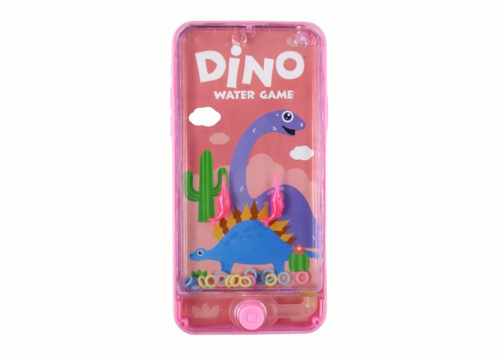 Pink Dinosaur Water Arcade Spilltelefonkonsoll for barn