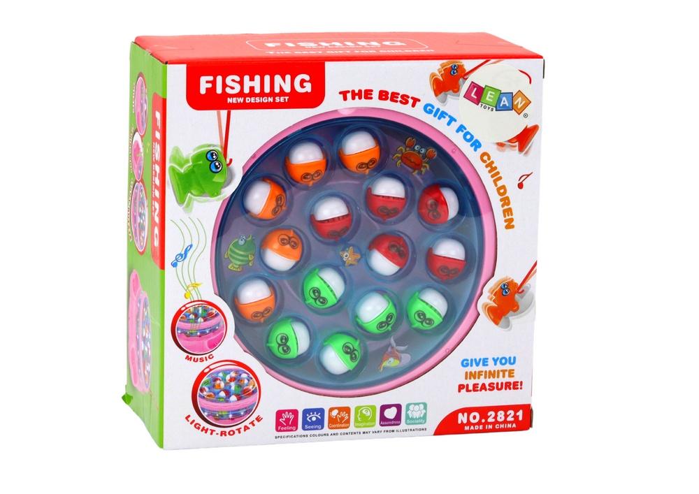 Pink Fishing Game: Lys, lyde og spinning sjov for børn