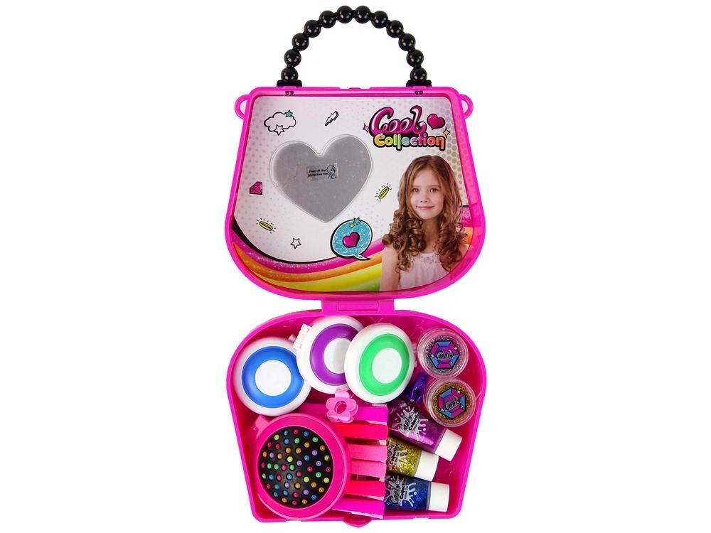 Pink Hair Styling Kit: Glitter, kridt, clips og mere! 