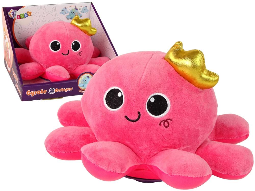 Pink Octopus Toy: Lys, lyder, bevegelser og hygge!