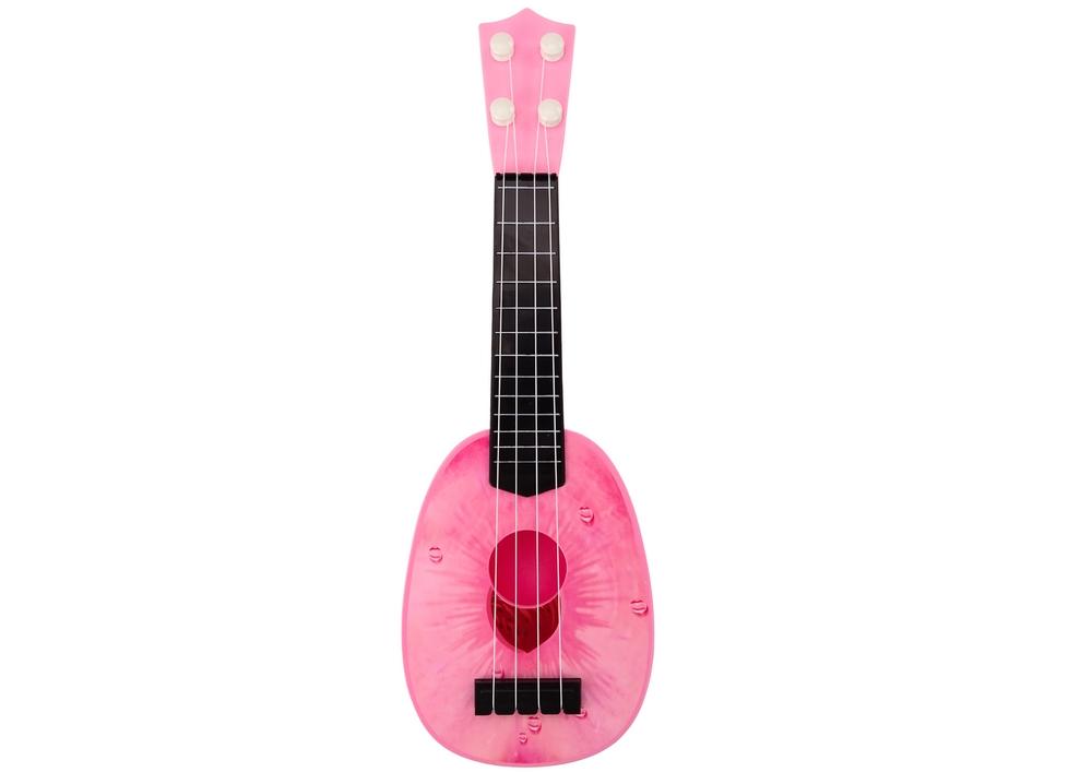 Pink Peach Kids Ukulele: Lett, barnesikker, 4 strenger