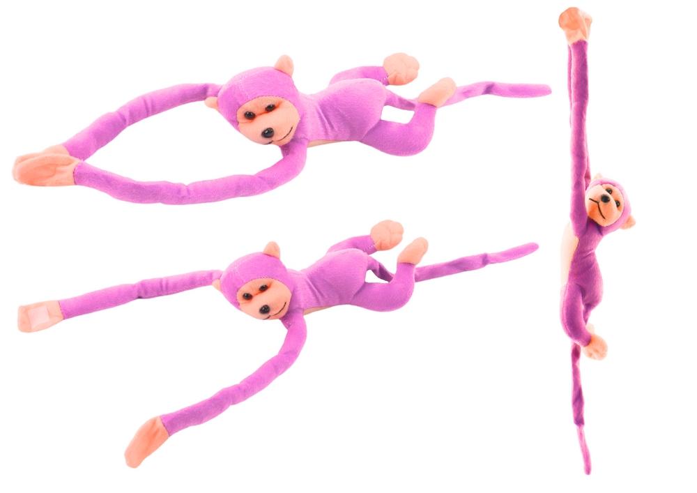 Pink Plush Monkey Mascot med lyd, 60cm - Klem og lek!