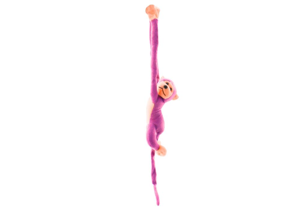 Pink Plush Monkey Mascot med ljud, 80 cm