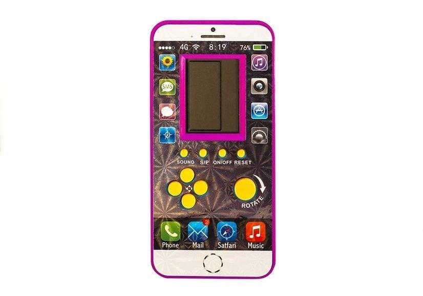 Pink Tetris Phone: Roliga spel för barn, säkra och bärbara