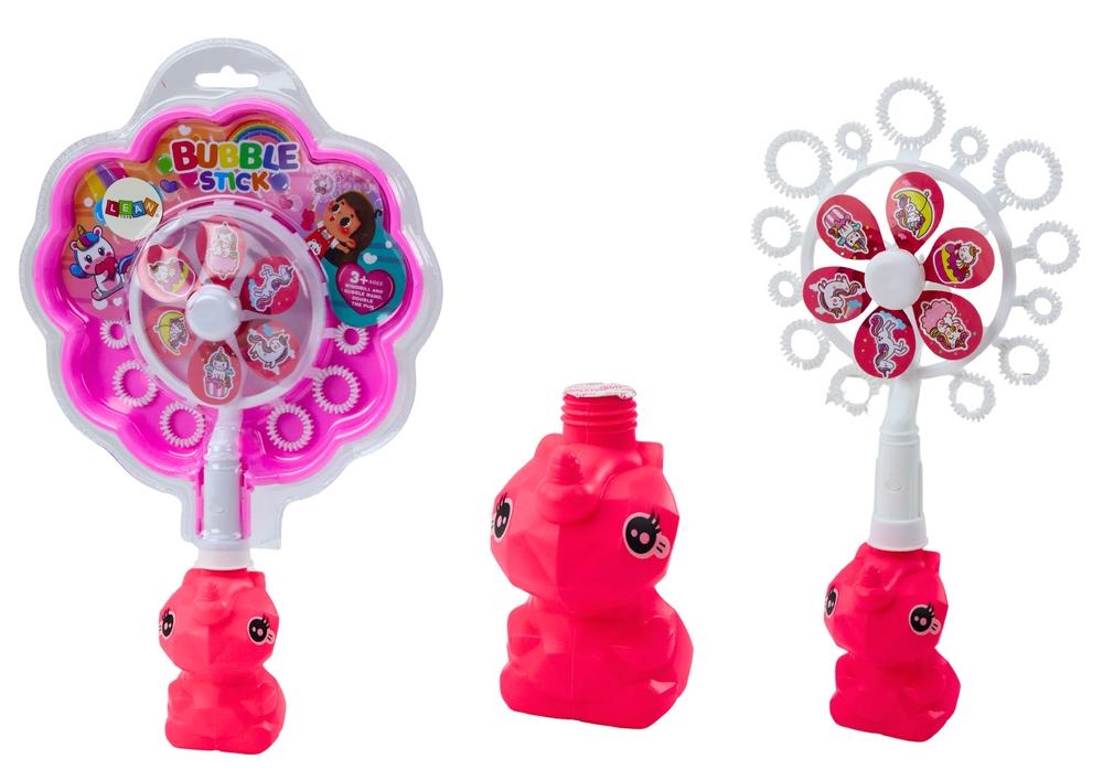 Pink Unicorn Bubble Pinwheel: Magisk moro for barn!