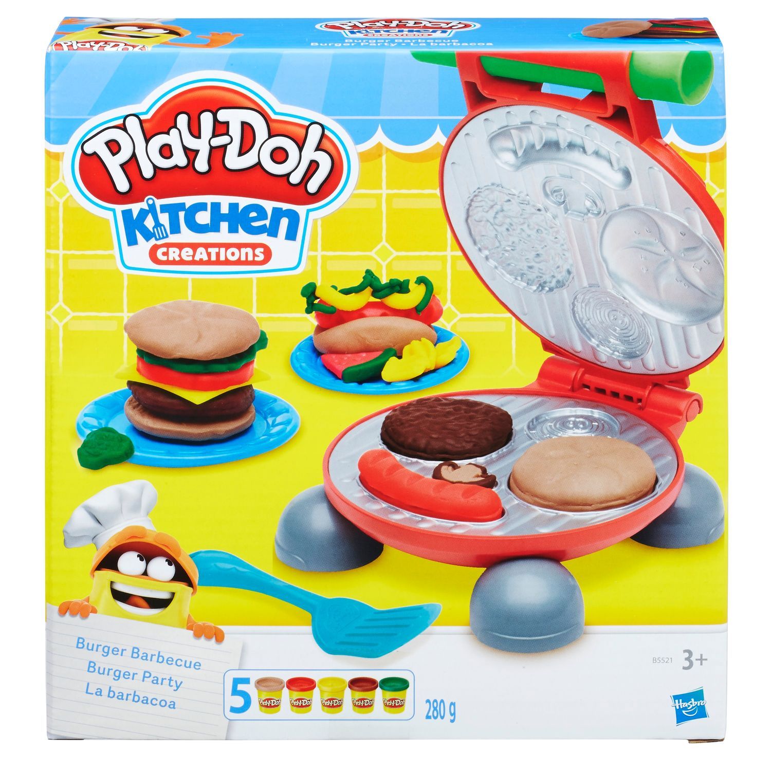 Play-Doh Legesæt Køkken Burger Grill