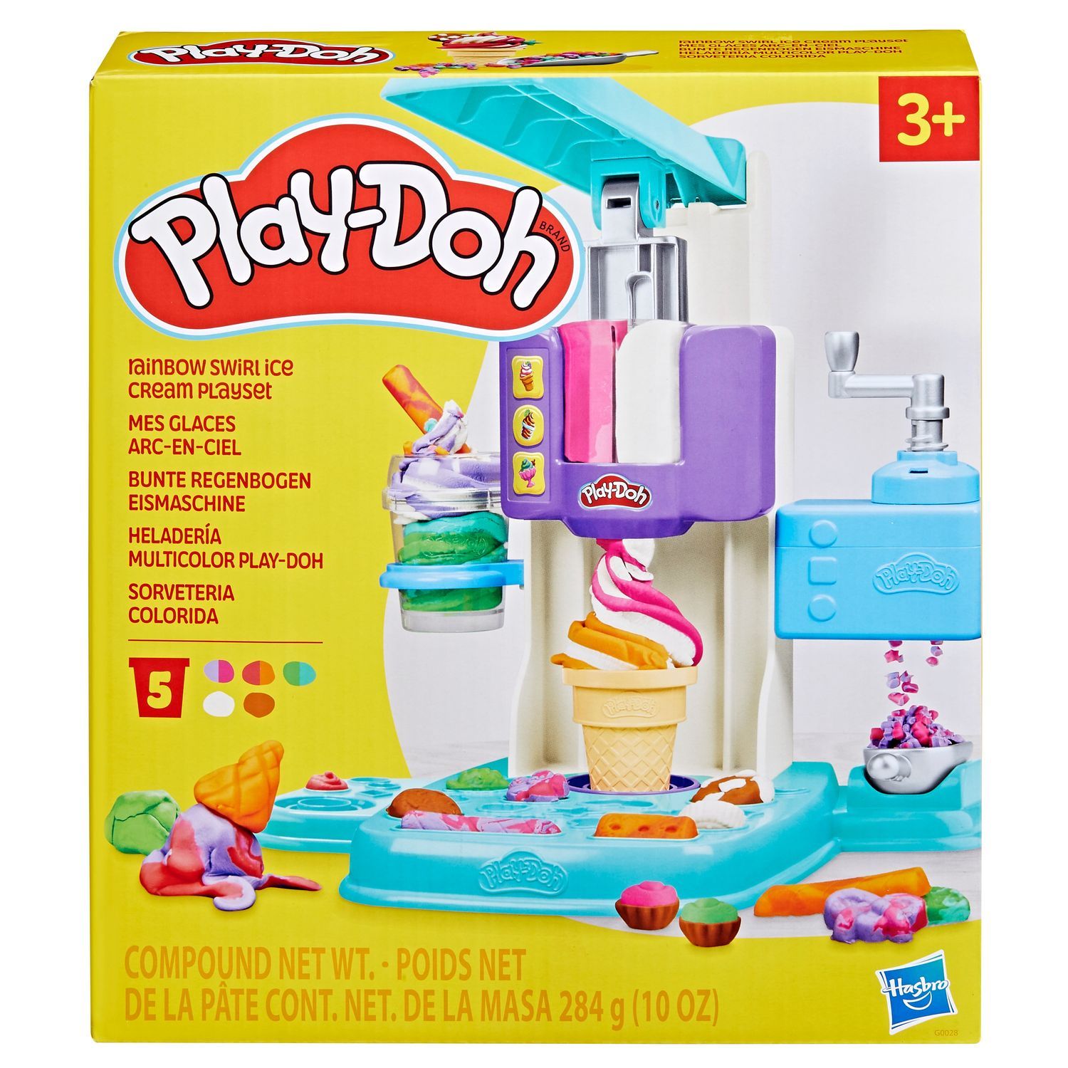 Play-Doh lekesett Rainbow Swirl Ice Cream