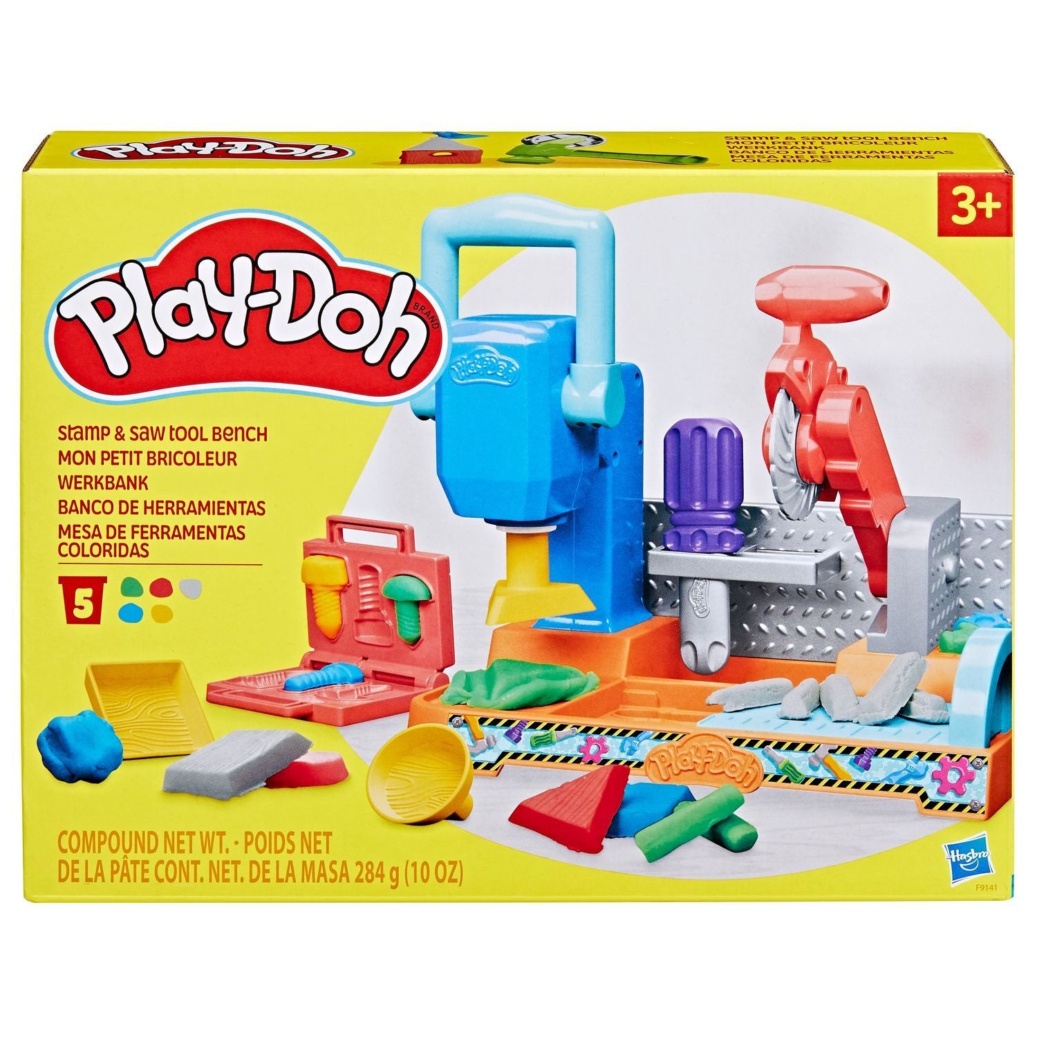 Play-Doh lekesett Stempel N Sagverktøybenk