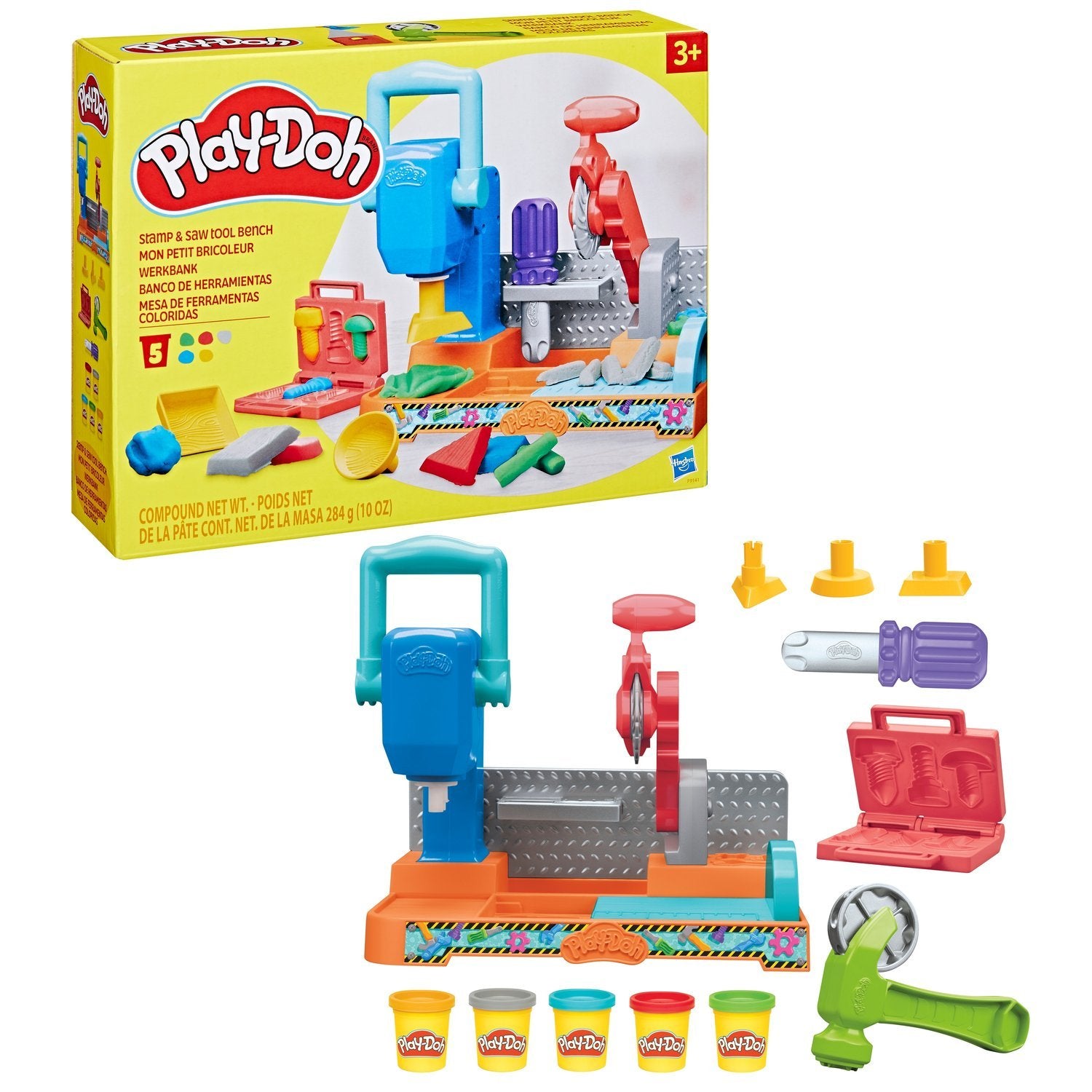 Play-Doh Playset Stamp N Saw Tool Bänk