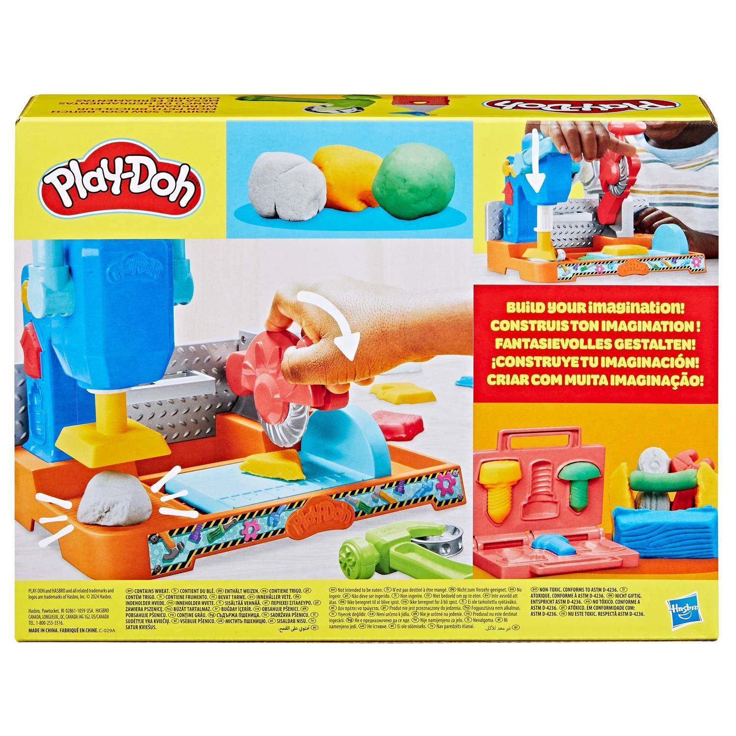 Play-Doh lekesett Stempel N Sagverktøybenk