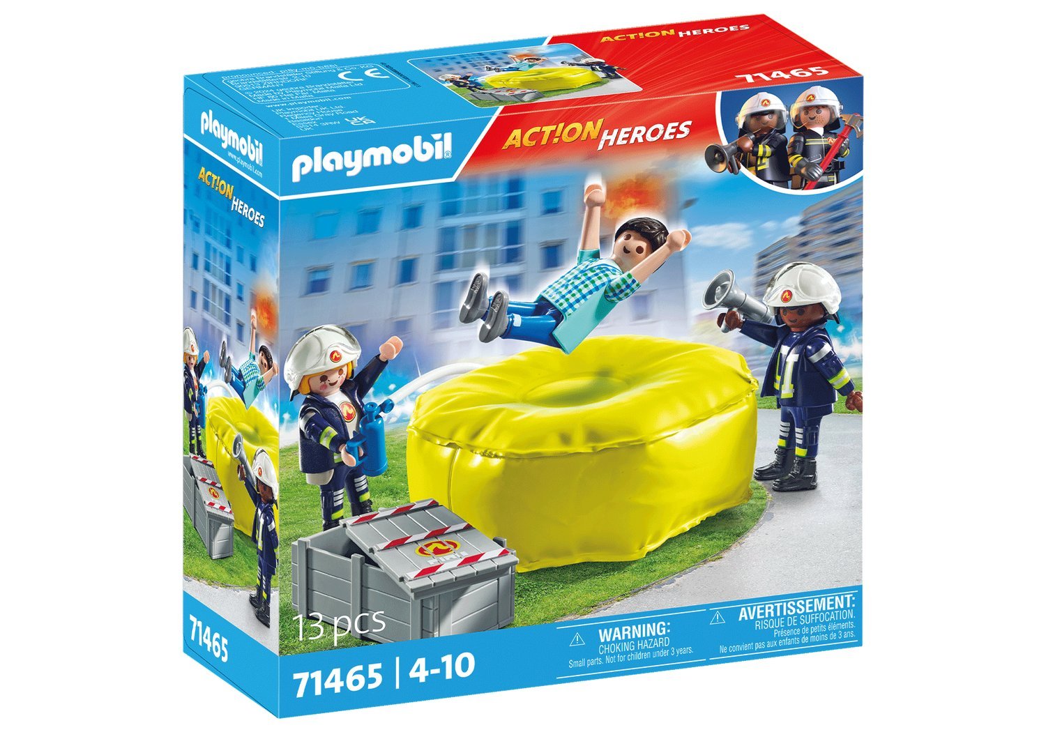 Playmobil Action Heroes Firefighter med luftpute 71465