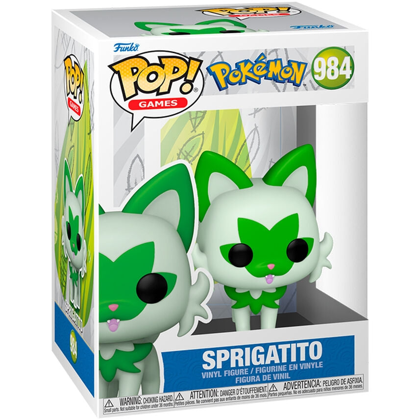 Pokemon Sprigatito-figur, samlarleksak, 4-tumsstorlek