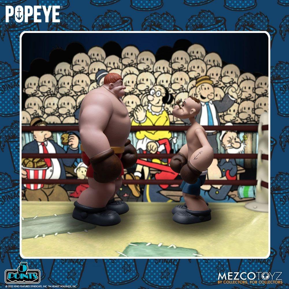 Popeye 5 Points Deluxe Figurset Popeye & Oxheart 9 cm