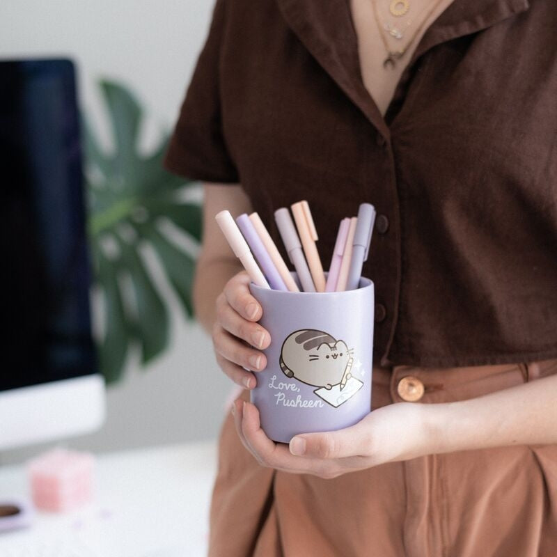 Pusheen pennhållare för skrivbordsorganisation och förvaring