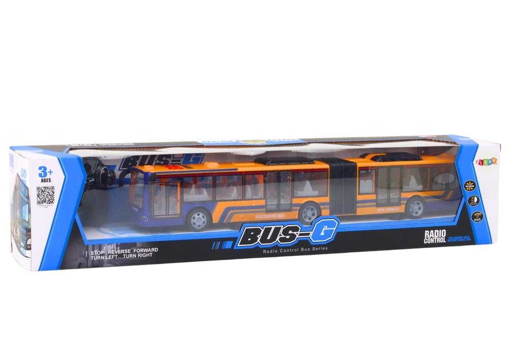 RC bus med lys og genopladeligt batteri