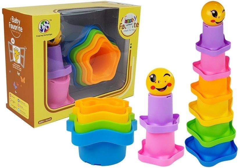 **Rainbow Pyramid Cups: Trygt, fargerikt og pedagogisk leketøy**