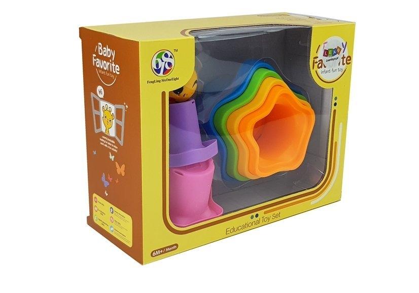 **Rainbow Pyramid Cups: Trygt, fargerikt og pedagogisk leketøy**