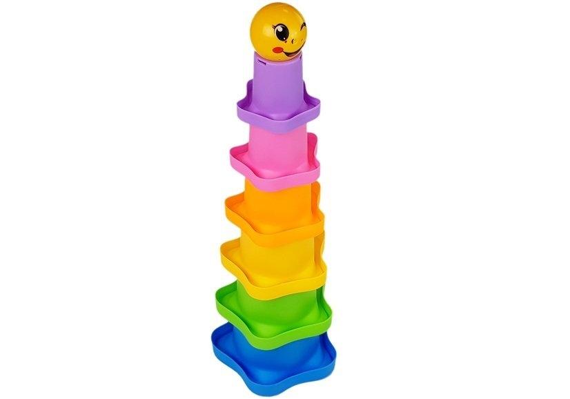 **Rainbow Pyramid Cups: Trygt, fargerikt og pedagogisk leketøy**