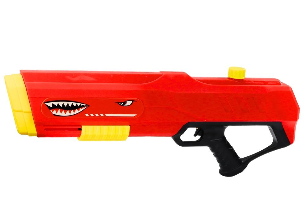 Röd 57 cm Shark Water Gun: Pump-action kul för barn!