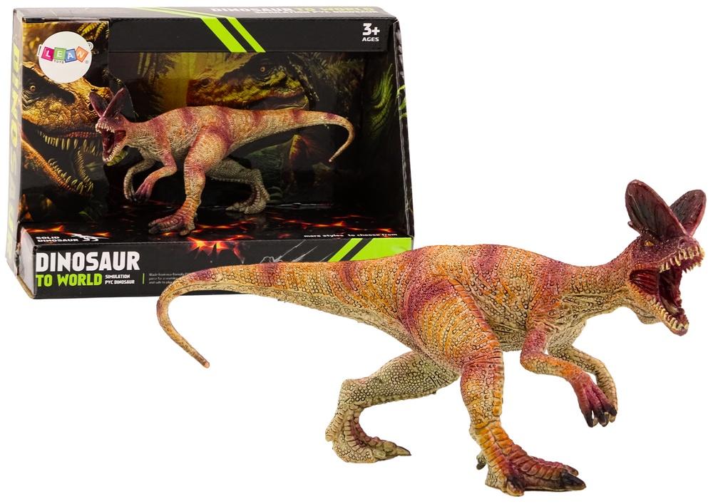 Rød Dilophosaurus figur - ideell for samlere