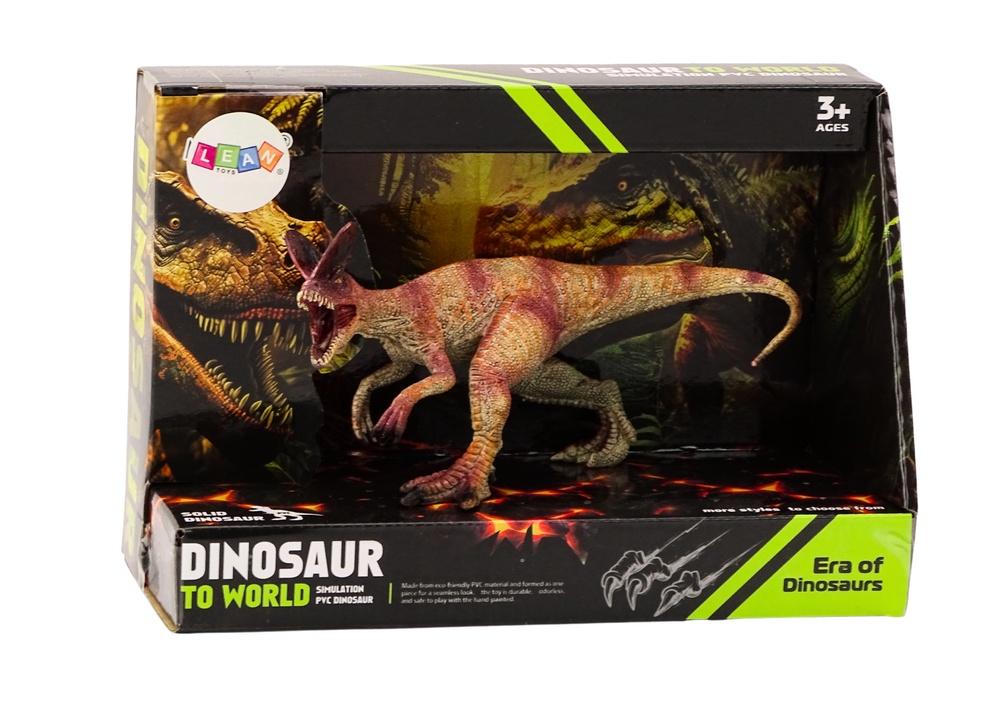 Rød Dilophosaurus figur - ideell for samlere