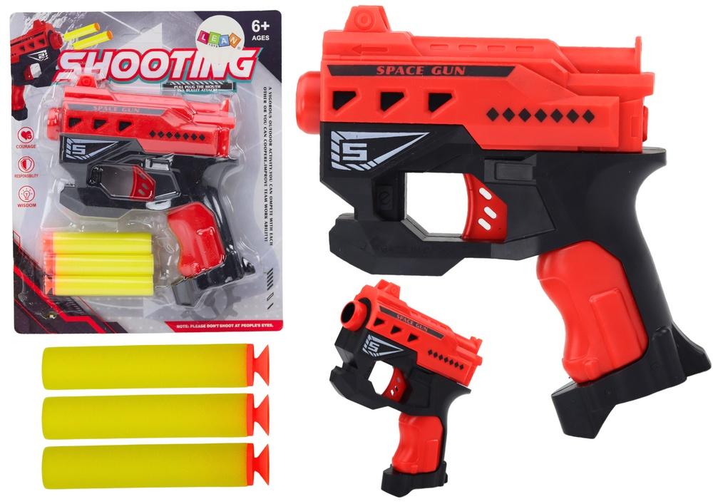 Rød Mini Foam Dart Gun med sugekopper - enkelt og morsomt!