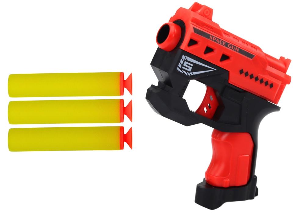 Rød Mini Foam Dart Gun med sugekopper - enkelt og morsomt!