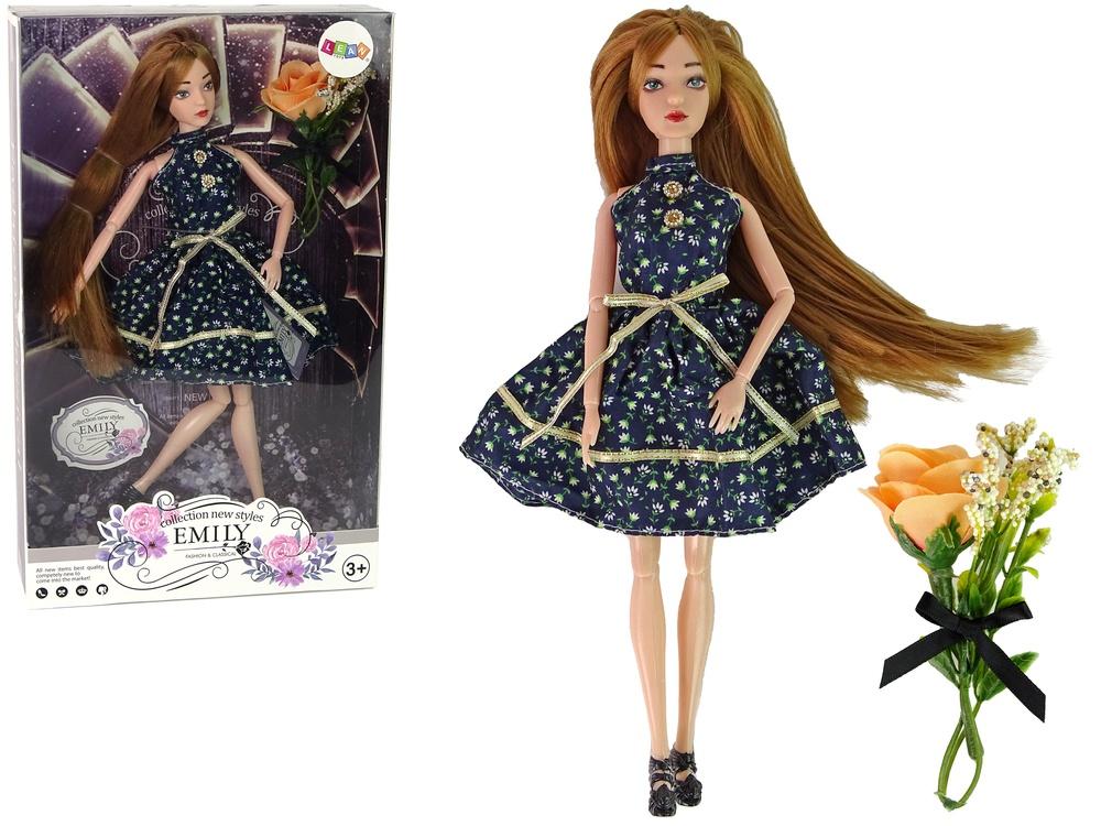 Redhead Emily Doll: Moteshow med blomsterkjole og hæler