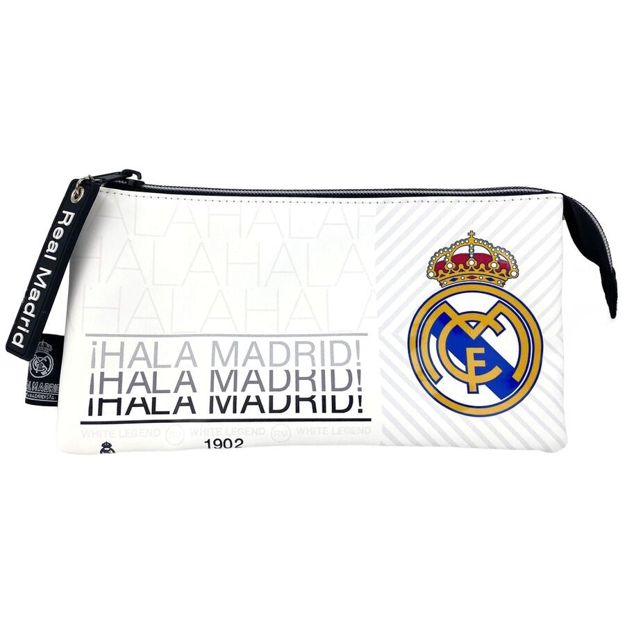 Real Madrid Triple Pennfodral för skolmaterial och organisation