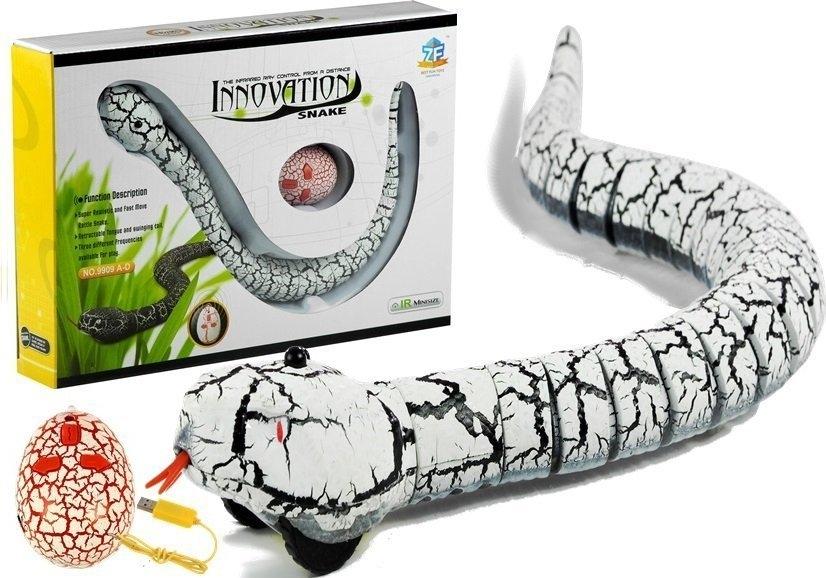 Realistisk fjernstyret White Snake: Ultimate Prank Toy