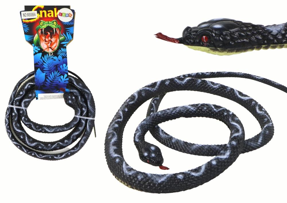 Realistisk svart PVC-gummi Coral Snake Toy - Trygg og morsom