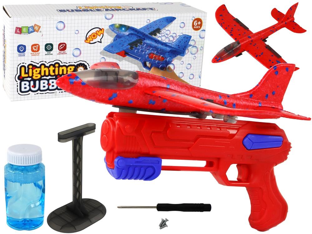 Red Airplane Bubble Launcher Gun: Endless Fun & Long Flights