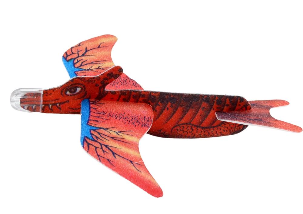 Red Foam Dinosaur Plane - Bygg, fly, forestill deg!