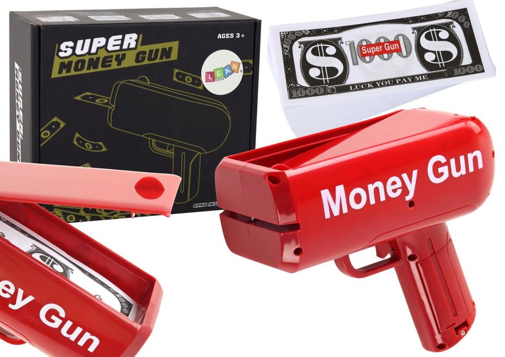 Red Money Gun: Fun Bill Launcher för barn och fester