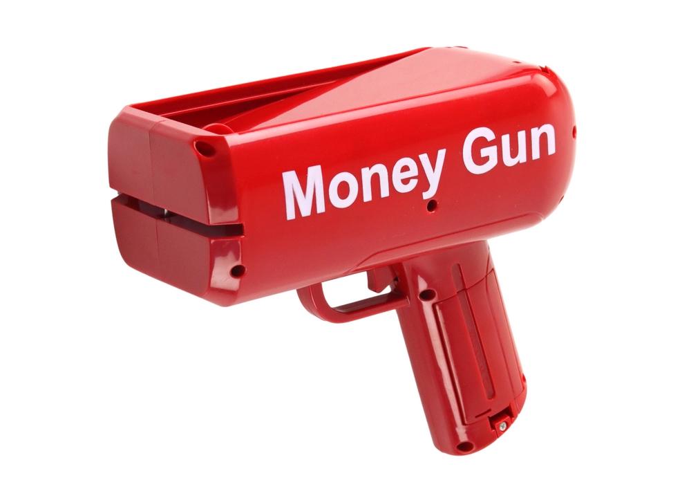 Red Money Gun: Fun Bill Launcher for barn og fester