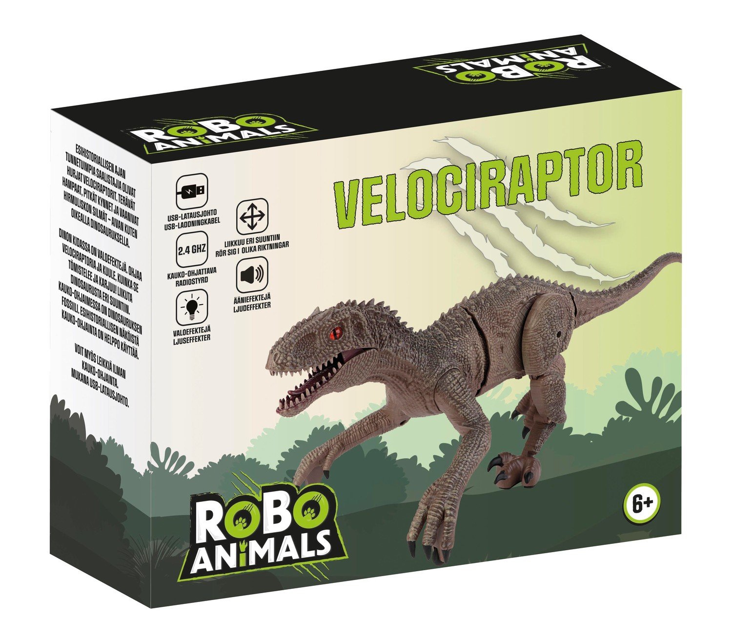 Robo Animals Radiostyrt Velociraptor