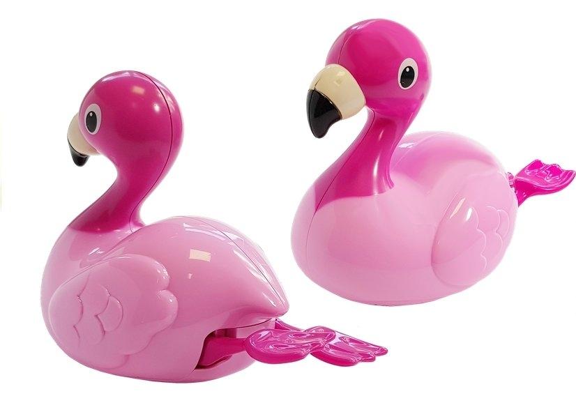 Pink Flamingo til bad: Flyder på vandet, legetøj 18 cm