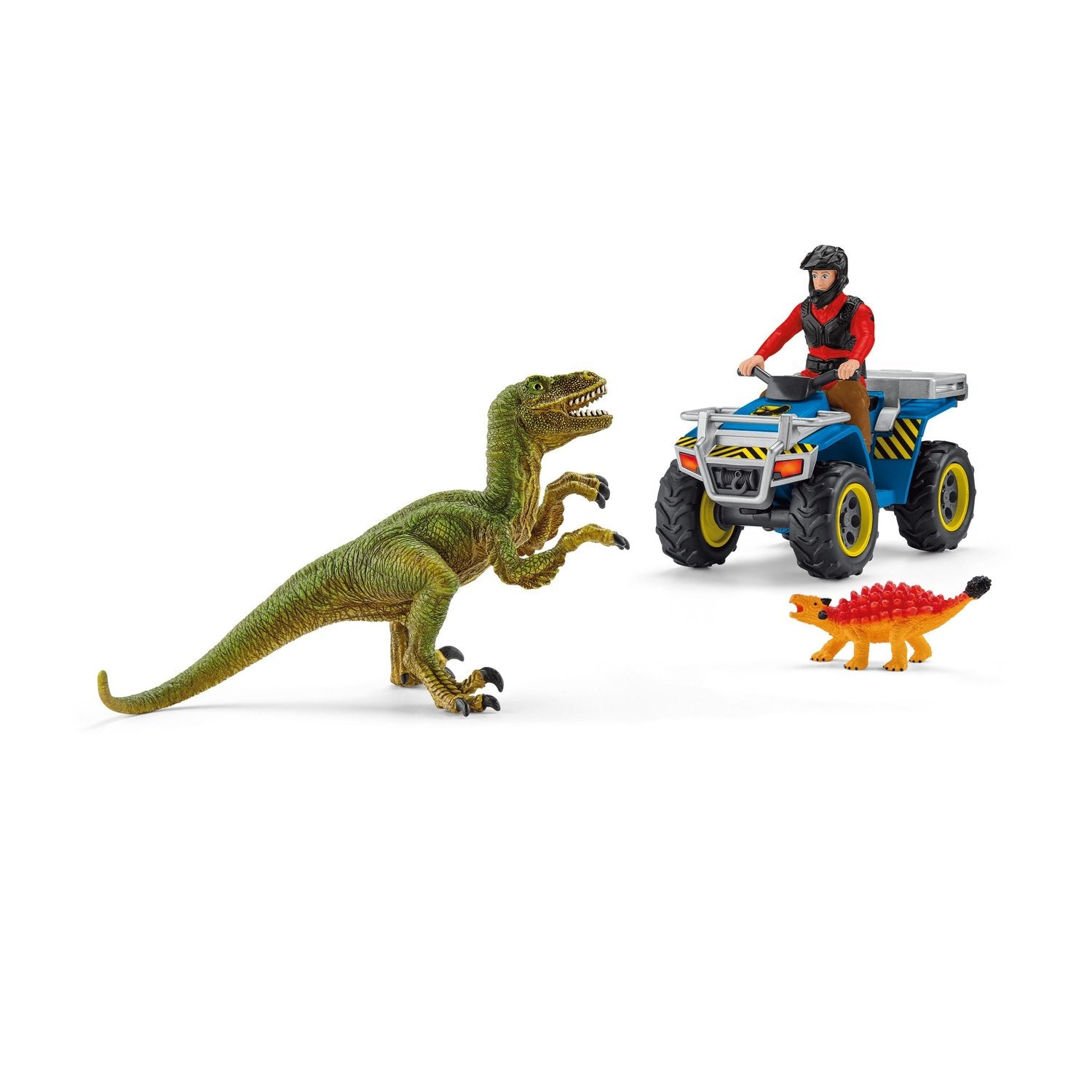 Schleich Dinosaurs Quad Escape From Velociraptor